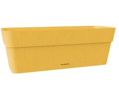 Stefanplast Flower box with tray Ethica 50x18x17cm mustard yellow