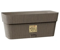 Stefanplast Flower box with tray Ethica 30x13x12cm ruda