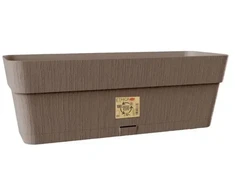 Stefanplast Flower box with tray Ethica 50x18x17cm ruda