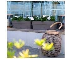 Stefanplast Flower box with tray Ethica 30x13x12cm ruda