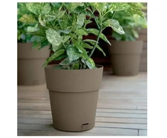 Stefanplast Flower pot with tray Ethica Ø30x29cm ruda