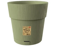 Stefanplast Flower pot with tray Ethica Ø30x29cm žalias