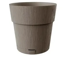 Stefanplast Flower pot with tray Ethica Ø20x19cm ruda