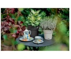 Stefanplast Flower pot with tray Ethica Ø40x39cm ruda