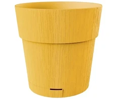 Stefanplast Flower pot with tray Ethica Ø40x39cm mustard yellow
