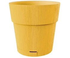 Stefanplast Flower pot with tray Ethica Ø30x29cm mustard yellow