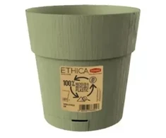 Stefanplast Flower pot with tray Ethica Ø15x15cm žalias