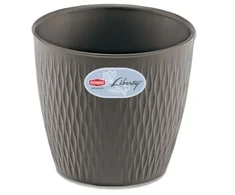 Stefanplast Flowerpot Liberty Ø16x15cm pilkas