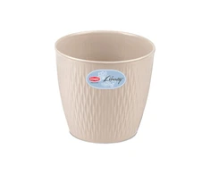 Stefanplast Gėlių vazonas Liberty Ø16x15cm baltas