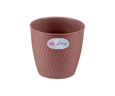 Stefanplast Gėlių vazonas Liberty Ø16x15cm rudas