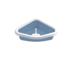 Stefanplast Kačių kraiko dėžė Sprint Corner 56x40x14cm mėlyna balta