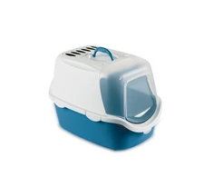 Stefanplast Kačių tualetas uždaras Cathy Easy Clean 56x40x40cm balta mėlyna