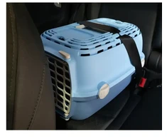 Stefanplast Transport cage Horizon 1 with plastikas door 48x32x30cm light mėlynas/mėlynas