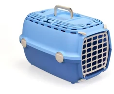 Stefanplast Transport cage Horizon 1 with plastikas door 48x32x30cm light mėlynas/mėlynas