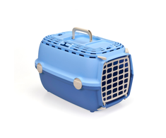Stefanplast Transportesanas buris Horizon 1 ar plastmasas durvim 48x32x30cm gaisi mėlynas/mėlynas