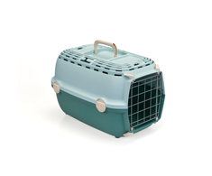 Stefanplast Transportesanas buris Horizon 1 ar metala durvim 48x32x30cm gaisi zals/zals