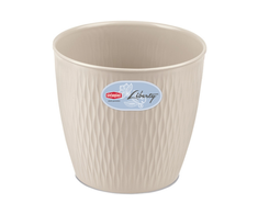 Lumarko Stefanplast Vazonas Liberty Ø30x27cm baltas