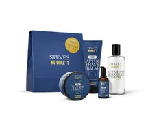Steves No Bullt Steve's Gift set Shaving Box Mėlyna Velvet