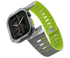 Apyrankė + dėklas Skinarma Gemini skirti Apple Watch 46mm niteglow