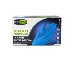 AVO+ GIOSTYLE Nitrilo vienkartinės pirštinės 100 vnt., mėlynos, M dydis 24x9,5x0,05cm