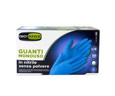 AVO+ GIOSTYLE Nitrilo vienkartinės pirštinės 100 vnt. mėlynos L dydžio 24x10,5x0,05cm
