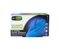 AVO+ GIOSTYLE Nitrilo vienkartinės pirštinės 100 vnt. mėlynos S dydžio 24x8,5x0,05cm