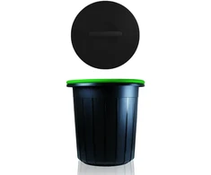 Style Waste bin Eco solution 16L 33x33x33,5cm dark pilkas/žalias