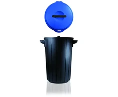 Style Waste bin Eco solution 35L 42,5x37,5x54cm dark pilkas/mėlynas