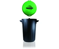 Style Waste bin Eco solution 35L 42,5x37,5x54cm dark pilkas/žalias