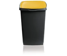 Style Waste container Eco solution 45L 37x36x53.5cm dark pilka/yellow