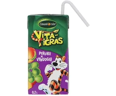 Sulas dzēriens ELMENHORSTER Vita Tigra, Vīnogu-persiku, 0.2l