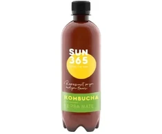SUN365 Kombučos Yerba Mate gėrimas, PET, 0,5 l (DEP)