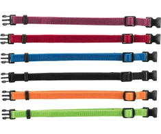 Trixie Junior Antkaklių kompl., M–L 22–35 cm/10 mm, 6 vnt. juodas, raudonas, mėlynas (pak. 6)
