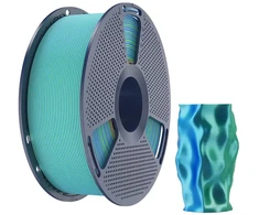Sunlu PLA+ Silk Dual Color Filament (mėlynas-žalias)