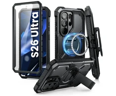 Supcase iBlason ArmorBox Clip Mag telefono dėklas su MagSafe palaikymu Samsung Galaxy S26 Ultra (S948) juodas