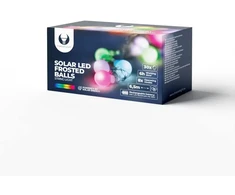 String Light Solar LED FROSTED BALLS SFB62 6,5m 30 kamuoliukų įvairiaspalviai Forever Light