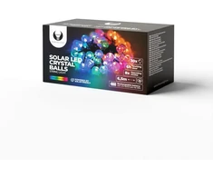 Šviesos stygos saulės LED KRISTOLINIAI KAMULIAI SCB61 6,5m 30 rutulių daugiaspalvė Forever Light