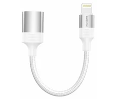 „Swissten Textile Lightning“ – USB-A OTG adapteris, 0,12 m