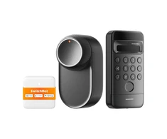 SwitchBot Ultra 3-in-1 smart lock with Hub Mini Matter control panel and Vision keypad