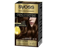 "Syoss Oleo Intense" intensyvūs ilgalaikiai plaukų dažai 4-18 šokolado spalvos