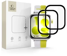 Hibridinis stiklas Tech-Protect Glass FLEX+ 2-PACK HUAWEI WATCH FIT 5 Juodas
