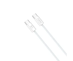 T-Phox USB-C - USB-C kabelis 2 m, baltas