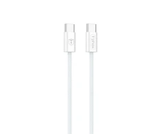 USB laidas T-Phox USB-C - USB-C 1 m Baltas