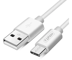 T-PHOX KABELIS EXCEED USB-C Baltas 0,5M