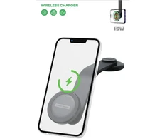 T-PHOX MAG ON 15W MAGNETIC WIRELESS CAR MOUNT Juodas