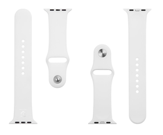 Tactical 499 silikoninė apyrankė skirta Apple Watch 1/2/3/4/5/6/7/8/9/SE 42/44/45mm baltos spalvos