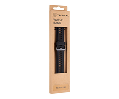 Tactical 606 silikoninė apyrankė skirta Amazfit T-Rex/T-Rex Pro juodos spalvos