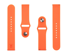 Išmaniojo laikrodžio Xiaomi Mi silikoninis dirželis, Oranžinės spalvos, 22mm