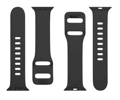 Tactical Išmaniojo laikrodžio Apple Watch silikoninis dirželis, Juodos spalvos, 38/40/41mm
