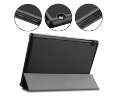 Tactical Book Tri Fold dėklas skirtas Xiaomi Redmi Pad SE raudonos spalvos